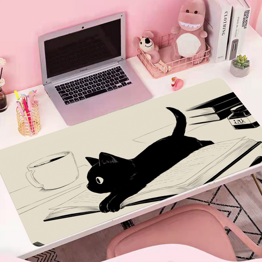 Clear waterproof multifunctional desk pad in different variants with cat pattern Organizer Organization Office & Desk Supplies